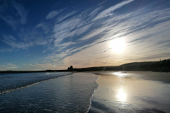 Reiss Beach Looking Towards Ackergill Tower
